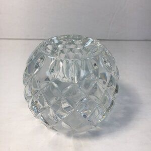 Illusions Crystal Double-Sided Candle Holder Tea Lights Candles 24% Lead Crystal